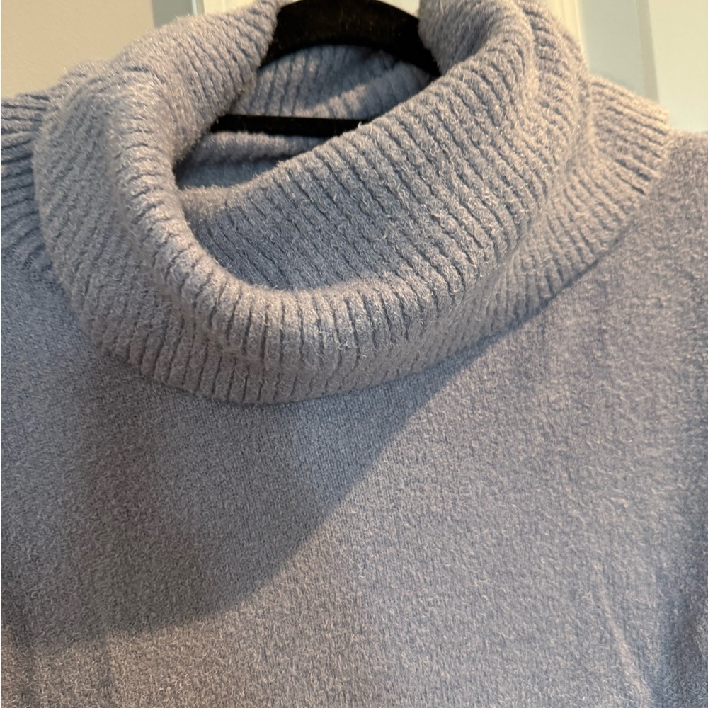 Rachel Zoe Soft Blue Cowl Neck Sweater